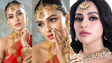 বধূ সাজে আলোচনায় নুসরাত ফারিয়া