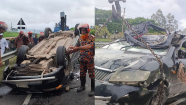 মুন্সিগঞ্জে প্রাইভেট কার উল্টে নিহত ৩
