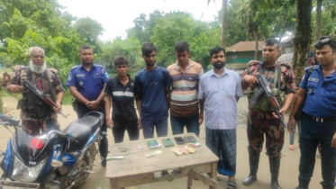 মহেশপুর সীমান্তে দিপু মনির ভাগ্নেসহ চারজন আটক