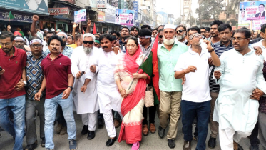  স্বৈরাচার পতনের বর্ষপূর্তিতে ফরিদপুরে বিএনপির আনন্দ র্যালি