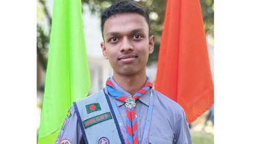 রাষ্ট্রপতি স্কাউট অ্যাওয়ার্ড পেলেন জাহিদুল