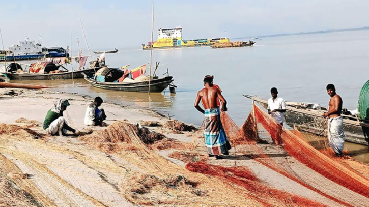 পদ্মা-যমুনার মোহনায় মিলছে না কাঙ্ক্ষিত ইলিশ