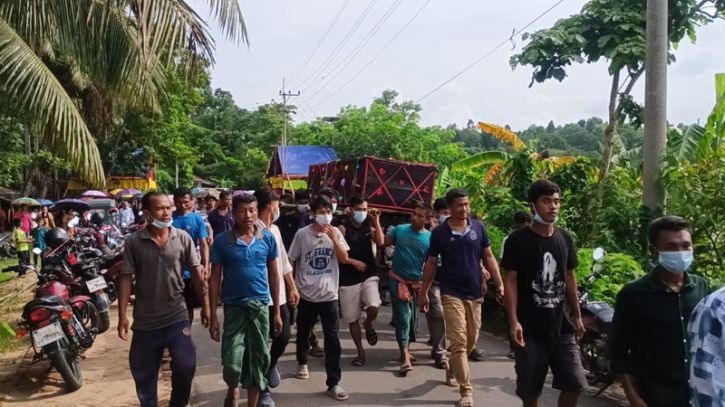 চোখের জলে শেষ বিদায় মাইলস্টোন শিক্ষার্থী উক্য চিং মারমাকে