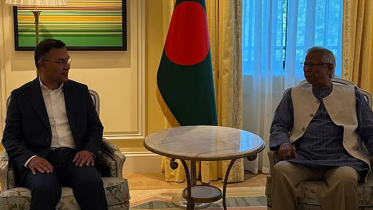ড. ইউনূস ও তারেক রহমানের মধ্যে বৈঠক শুরু