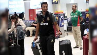 সাকিব আল হাসানের দেশত্যাগে নিষেধাজ্ঞা