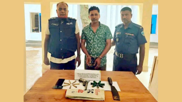 চাটখিলে চিহ্নিত সন্ত্রাসী রুবেল গ্রেপ্তার, অস্ত্র ও গুলি উদ্ধার