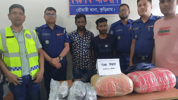 ১৩ কেজি গাঁজাসহ দুই কারবারি আটক 