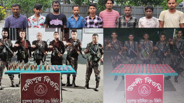 সীমান্তে ২২ বাংলাদেশি আটক, মাদক উদ্ধার 