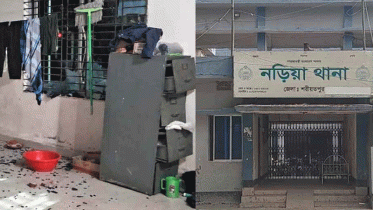 কাগজপত্রহীন মোটরসাইকেল জব্দ, থানায় ছাত্রদল নেতাকর্মীদের হামলা