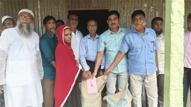 চৌহালীতে ভিডব্লিউবি’র চাল সহায়তা