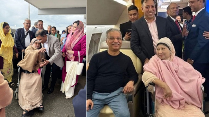 ‘ভাইয়াকে দেখে রেখো’ বিমানবন্দরে খালেদা জিয়া