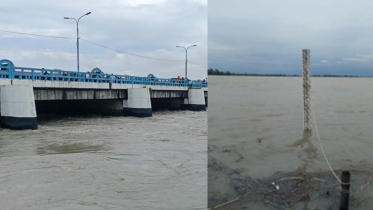 তিস্তার পানিতে নিম্নাঞ্চল প্লাবিত, ব্যারাজে মাইকিং