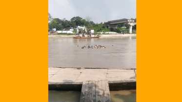 শরীয়তপুরের কীর্তিনাশায় দুইশিশুসহ নৌকাডুবি