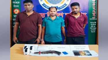 নোয়াখালীতে ইয়াবা-আগ্নেয়াস্ত্রসহ গ্রেপ্তার ৩