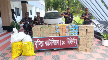 কুমিল্লায় বিজিবির অভিযানে ৩৯ লাখ টাকার ভারতীয় মালামাল জব্দ