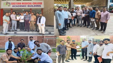 ইস্টার্ন মেডিকেল কলেজ ছাত্রদলের বৃক্ষরোপণ ও সচেতনতামূলক কর্মসূচি