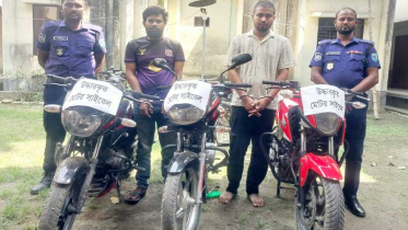 সৈয়দপুরে চোরাই মোটরসাইকেলসহ গ্রেপ্তার ২