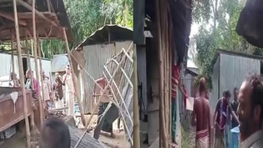 গৃহবধূ ধর্ষণ: অভিযুক্ত আসামির বাড়িতে হামলা